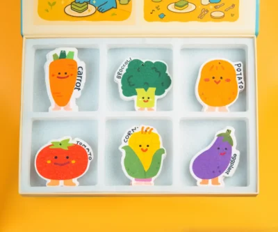 Vegetable Friends veggie cellulose sponge gift box overview
