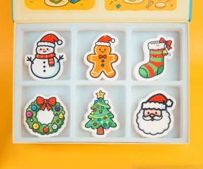 Christmas Friends holiday cellulose sponge gift box overview